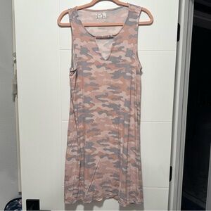 Maurice’s Pink and Gray Camo Sleeveless Dress